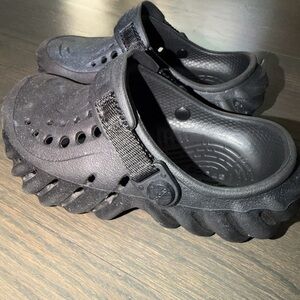 CROCS Kids Black Echo Clogs Shoes 10C